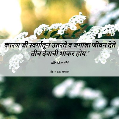 Picture 06 - योहान 6:33 MARIRV - कारण जी - Bible Verse Picture