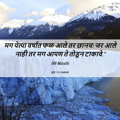 Picture 06 - लूक 13:9 MARIRV - मग येत्या वर्षात - Bible Verse Picture