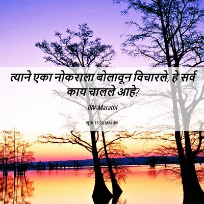 Picture 06 - लूक 15:26 MARIRV - त्याने एका - Bible Verse Picture