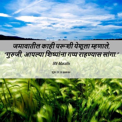 Picture 06 - लूक 19:39 MARIRV - जमावातील काही - Bible Verse Picture
