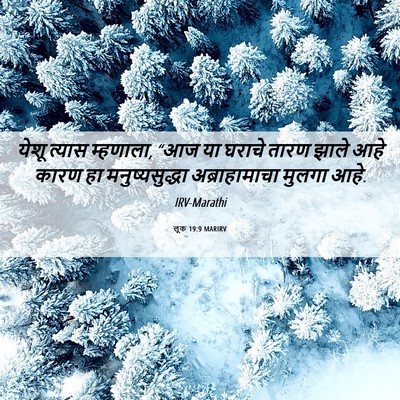 Picture 06 - लूक 19:9 MARIRV - येशू त्यास - Bible Verse Picture