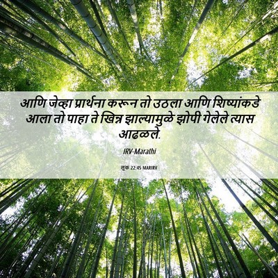 Picture 06 - लूक 22:45 MARIRV - आणि जेव्हा - Bible Verse Picture