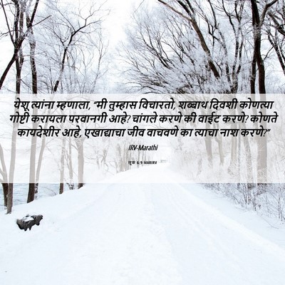 Picture 06 - लूक 6:9 MARIRV - येशू त्यांना - Bible Verse Picture