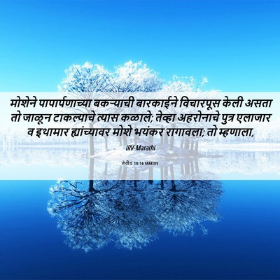 Picture 06 - लेवीय 10:16 MARIRV - मोशेने - Bible Verse Picture
