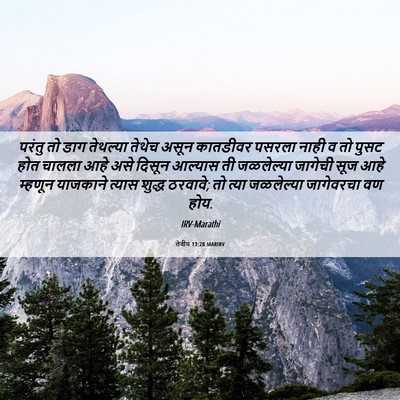Picture 06 - लेवीय 13:28 MARIRV - परंतु तो डाग - Bible Verse Picture