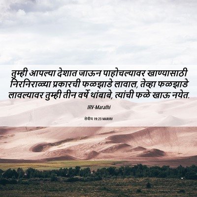 Picture 06 - लेवीय 19:23 MARIRV - तुम्ही आपल्या - Bible Verse Picture