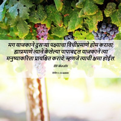 Picture 06 - लेवीय 5:10 MARIRV - मग याजकाने - Bible Verse Picture