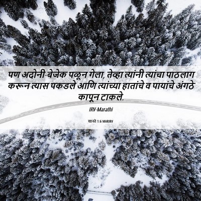 Picture 06 - शास्ते 1:6 MARIRV - पण अदोनी-बेजेक - Bible Verse Picture