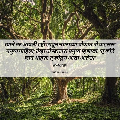 Picture 06 - शास्ते 19:17 MARIRV - त्याने तर आपली - Bible Verse Picture