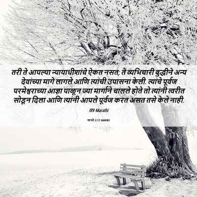 Picture 06 - शास्ते 2:17 MARIRV - तरी ते आपल्या - Bible Verse Picture