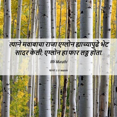 Picture 06 - शास्ते 3:17 MARIRV - त्याने मवाबाचा - Bible Verse Picture