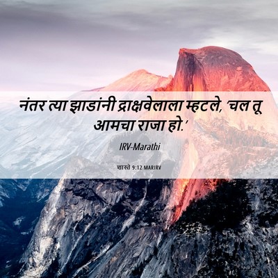 Picture 06 - शास्ते 9:12 MARIRV - नंतर त्या झाडांनी - Bible Verse Picture