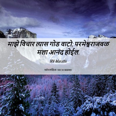 Picture 06 - स्तोत्रसंहिता 104:34 MARIRV - माझे विचार त्यास - Bible Verse Picture