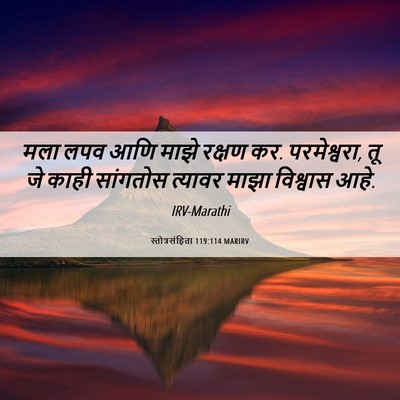 Picture 06 - स्तोत्रसंहिता 119:114 MARIRV - मला लपव आणि माझे - Bible Verse Picture