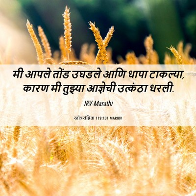 Picture 06 - स्तोत्रसंहिता 119:131 MARIRV - मी आपले तोंड उघडले - Bible Verse Picture