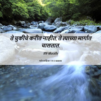 Picture 06 - स्तोत्रसंहिता 119:3 MARIRV - ते चुकीचे करीत - Bible Verse Picture