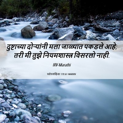 Picture 06 - स्तोत्रसंहिता 119:61 MARIRV - दुष्टाच्या - Bible Verse Picture