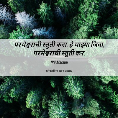 Picture 06 - स्तोत्रसंहिता 146:1 MARIRV - परमेश्वराची - Bible Verse Picture