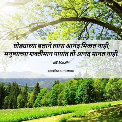 Picture 06 - स्तोत्रसंहिता 147:10 MARIRV - घोड्याच्या बलाने - Bible Verse Picture