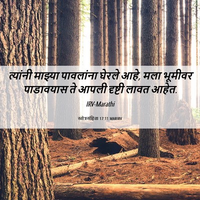 Picture 06 - स्तोत्रसंहिता 17:11 MARIRV - त्यांनी माझ्या - Bible Verse Picture