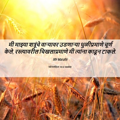 Picture 06 - स्तोत्रसंहिता 18:42 MARIRV - मी माझ्या - Bible Verse Picture