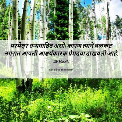 Picture 06 - स्तोत्रसंहिता 31:21 MARIRV - परमेश्वर - Bible Verse Picture