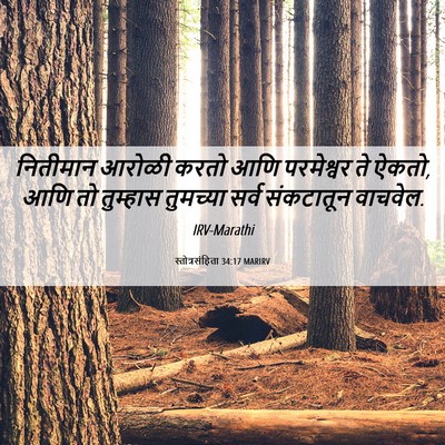 Picture 06 - स्तोत्रसंहिता 34:17 MARIRV - नितीमान आरोळी - Bible Verse Picture
