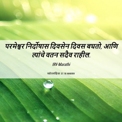 Picture 06 - स्तोत्रसंहिता 37:18 MARIRV - परमेश्वर - Bible Verse Picture