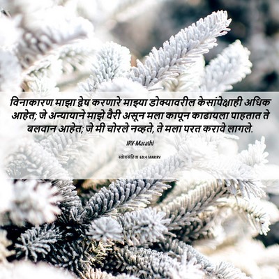 Picture 06 - स्तोत्रसंहिता 69:4 MARIRV - विनाकारण माझा - Bible Verse Picture