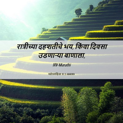 Picture 06 - स्तोत्रसंहिता 91:5 MARIRV - रात्रीच्या - Bible Verse Picture