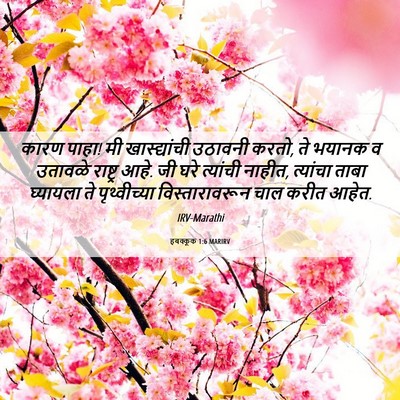 Picture 06 - हबक्कूक 1:6 MARIRV - कारण पाहा! मी - Bible Verse Picture