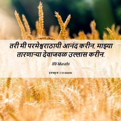 Picture 06 - हबक्कूक 3:18 MARIRV - तरी मी - Bible Verse Picture