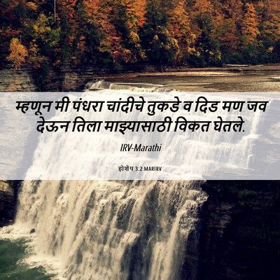 Picture 06 - होशेय 3:2 MARIRV - म्हणून मी पंधरा - Bible Verse Picture