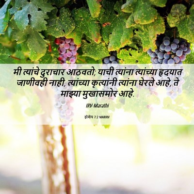 Picture 06 - होशेय 7:2 MARIRV - मी त्यांचे - Bible Verse Picture