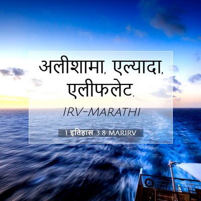 Picture 07 - 1 इतिहास 3:8 MARIRV - अलीशामा, एल्यादा, - Bible Verse Picture