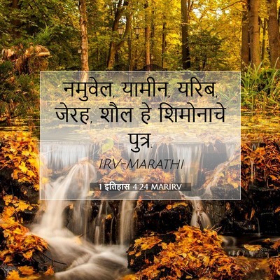 Picture 07 - 1 इतिहास 4:24 MARIRV - नमुवेल, यामीन, - Bible Verse Picture