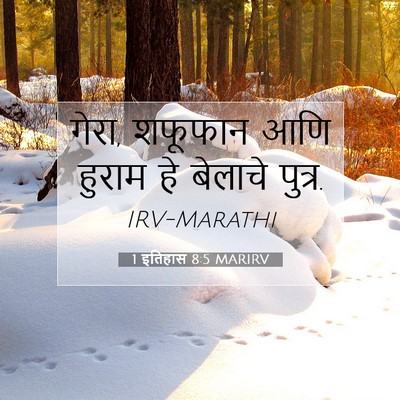 Picture 07 - 1 इतिहास 8:5 MARIRV - गेरा, शफूफान आणि - Bible Verse Picture
