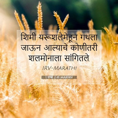 Picture 07 - 1 राजे 2:41 MARIRV - शिमी यरूशलेमेहून - Bible Verse Picture