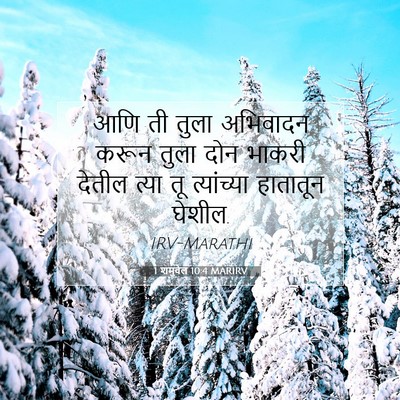 Picture 07 - 1 शमुवेल 10:4 MARIRV - आणि ती तुला - Bible Verse Picture
