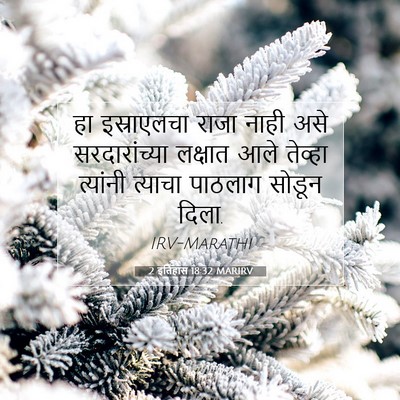 Picture 07 - 2 इतिहास 18:32 MARIRV - हा इस्राएलचा राजा - Bible Verse Picture