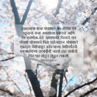 Picture 07 - 2 इतिहास 25:23 MARIRV - इस्राएलाचा राजा - Bible Verse Picture