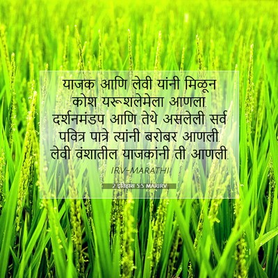 Picture 07 - 2 इतिहास 5:5 MARIRV - याजक आणि लेवी - Bible Verse Picture