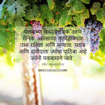 Picture 07 - 2 शमुवेल 20:11 MARIRV - यवाबाच्या - Bible Verse Picture