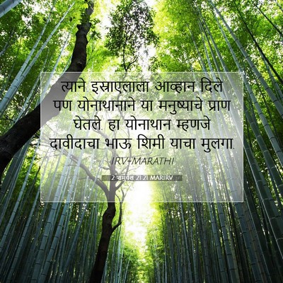 Picture 07 - 2 शमुवेल 21:21 MARIRV - त्याने इस्राएलाला - Bible Verse Picture