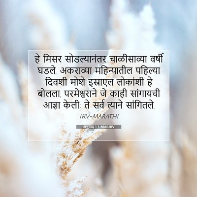 Picture 07 - अनुवाद 1:3 MARIRV - हे मिसर - Bible Verse Picture