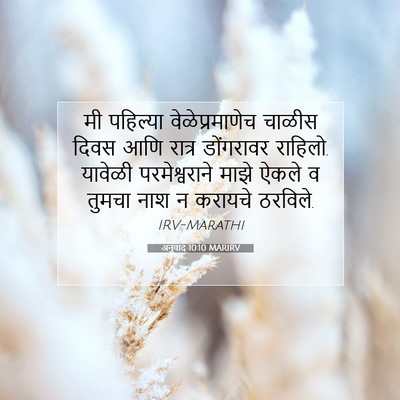 Picture 07 - अनुवाद 10:10 MARIRV - मी पहिल्या - Bible Verse Picture