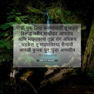 Picture 07 - ईयोब 10:17 MARIRV - माझी चूक सिध्द - Bible Verse Picture