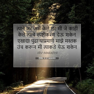 Picture 07 - ईयोब 31:37 MARIRV - त्याने जर असे केले - Bible Verse Picture