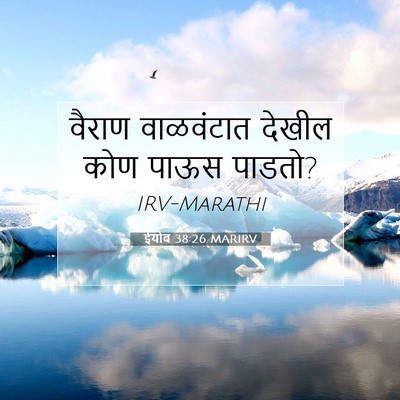Picture 07 - ईयोब 38:26 MARIRV - वैराण वाळवंटात - Bible Verse Picture