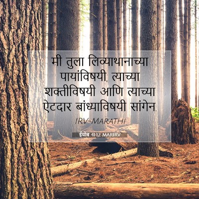 Picture 07 - ईयोब 41:12 MARIRV - मी तुला - Bible Verse Picture